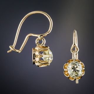 Victorian Diamond Drop Earrings