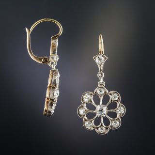 Victorian Diamond Drop Earrings