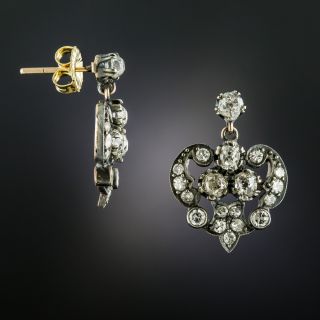 Victorian Diamond Drop Earrings