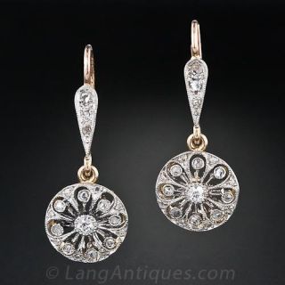 Victorian Diamond Drop Earrings