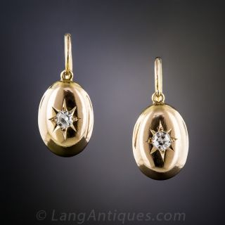 Victorian Diamond Drop Earrings