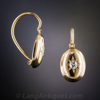 Victorian Diamond Drop Earrings