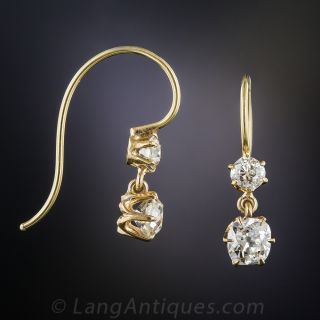Victorian Diamond Drop Earrings