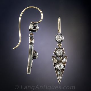 Victorian Diamond Drop Earrings