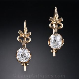 Victorian Diamond Ear Drops