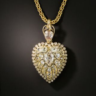 Victorian Diamond Heart Locket - 2