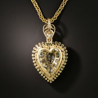 Victorian Diamond Heart Locket
