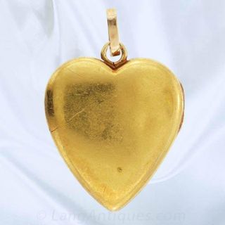 Victorian Diamond Heart Locket
