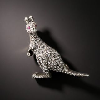 Victorian Diamond Kangaroo Brooch - 2