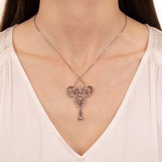 Victorian Diamond Lavalière Necklace
