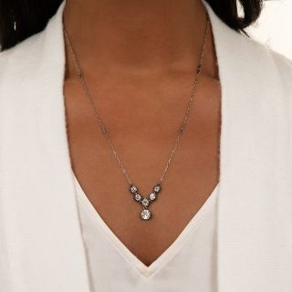 Victorian Diamond Necklace - GIA I VS1