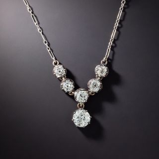 Victorian Diamond Necklace - GIA I VS1 - 1