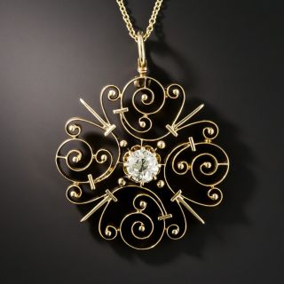 Victorian Diamond Pendant - 1