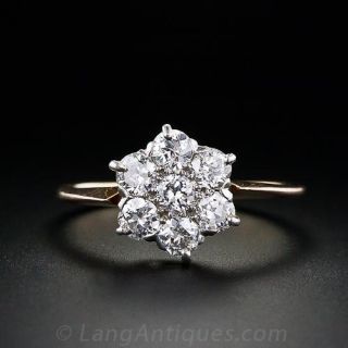 Victorian Diamond Snowflake Ring