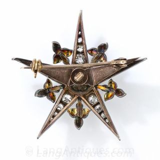 Victorian Diamond Star Pin