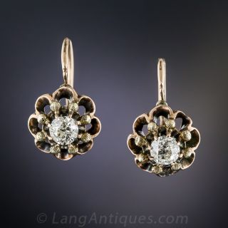 Victorian Diamond Stud Earrings