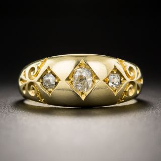 Victorian Diamond Three-Stone Ring
