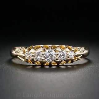 Victorian Diamond Wedding Band
