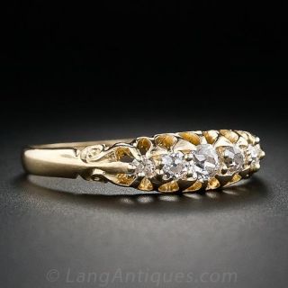 Victorian Diamond Wedding Band