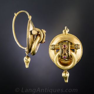 Victorian Door Knocker Earrings - Russian