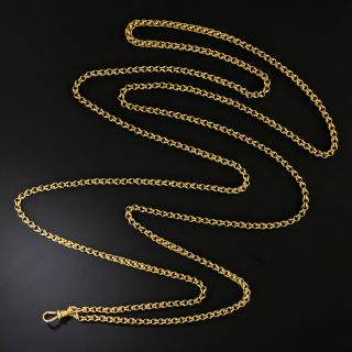 Victorian Double Cable Fob Chain  - 51 Inches - 2