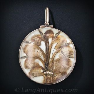 Victorian Double-Sided  Glass Mourning Locket
