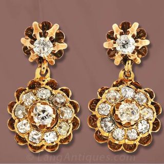 Victorian Diamond Earrings 