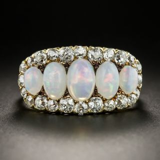 Victorian/Edwardian Opal and Diamond Ring - 2