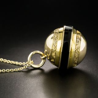 Victorian Enamel Double Locket - 3