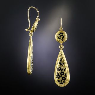 Victorian Enamel Drop Earrings