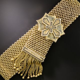 Victorian Enamel Fringe Slide Bracelet - 2