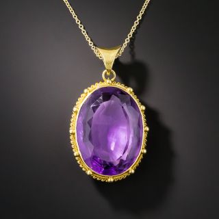 Victorian English Amethyst Pendant - 1