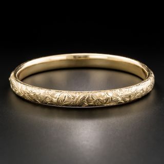 Victorian Engraved Bangle Bracelet