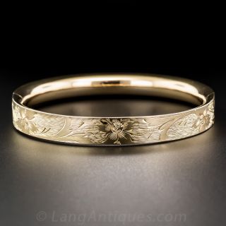 Victorian Engraved Bangle Bracelet