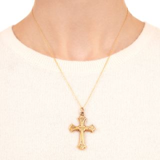 Victorian Engraved Cross