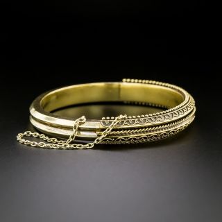 Victorian Etruscan Revival Bangle Bracelet