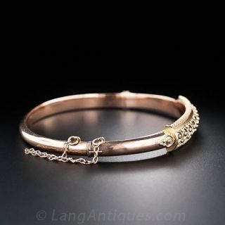 Victorian Etruscan Revival Bangle Bracelet