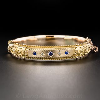 Victorian Etruscan Revival Bangle Bracelet