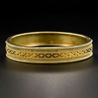 Victorian Etruscan Revival Bangle Bracelet