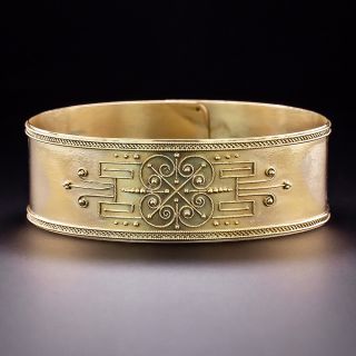 Victorian Etruscan Revival Belt Loop Bracelet - 2