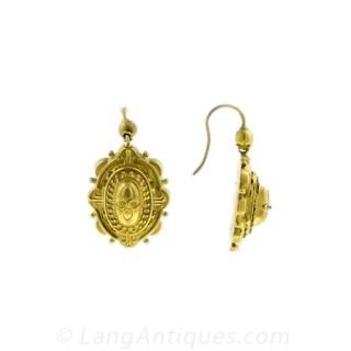 Victorian Etruscan Revival Earrings