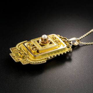 Victorian Etruscan Revival Pendant Locket