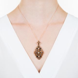 Victorian Filigree Diamond Necklace