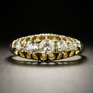 Victorian Five-Stone Diamond Band Ring - 2
