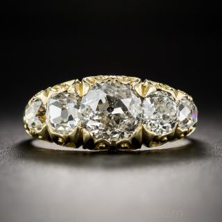 Victorian Five Stone Diamond Ring - Size 9 1/4
