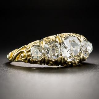Victorian Five Stone Diamond Ring - Size 9 1/4