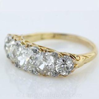 Victorian Five Stone Diamond Ring