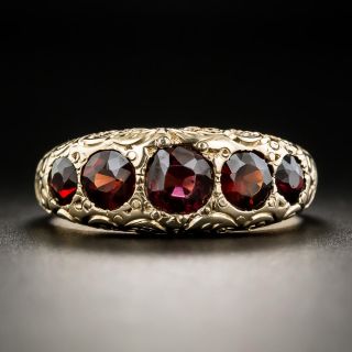 Victorian Five Stone Garnet Ring by M.B. Bryant & Co. - 1