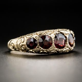 Victorian Five-Stone Garnet Ring by M.B. Bryant & Co.