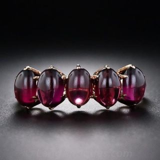 Victorian Five-Stone Garnet Ring